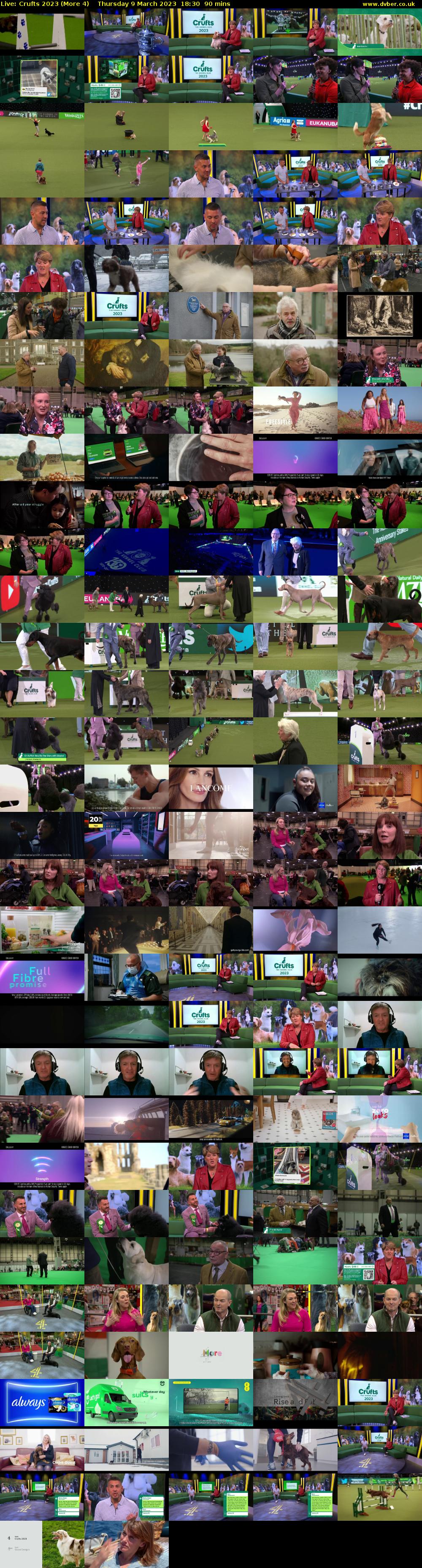Live: Crufts 2023 (More 4) Thursday 9 March 2023 18:30 - 20:00