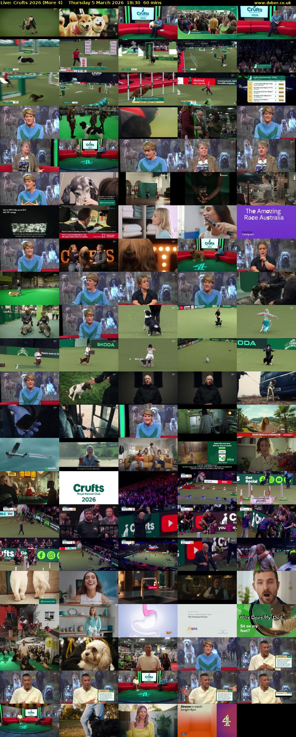 Live: Crufts 2026 (More 4) Thursday 5 March 2026 18:30 - 19:30
