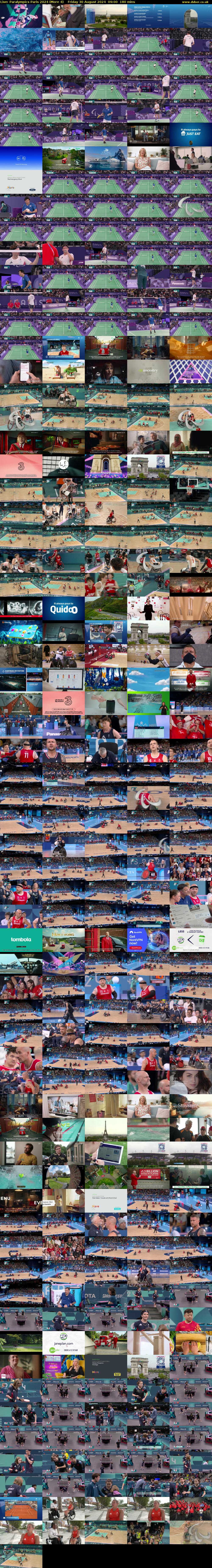Live: Paralympics Paris 2024 (More 4) Friday 30 August 2024 09:00 - 12:00