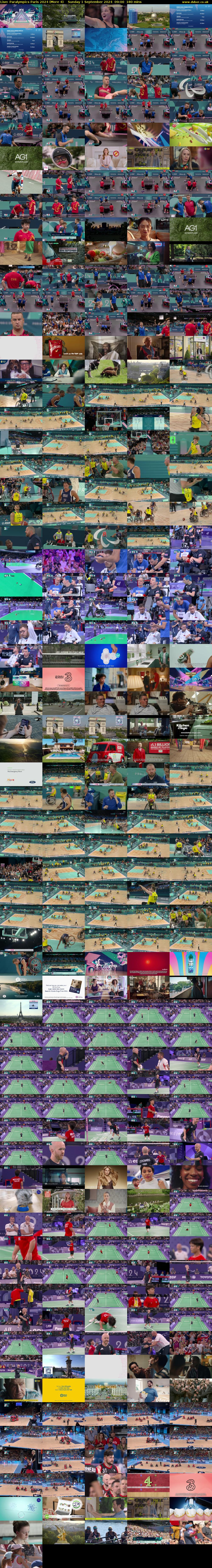 Live: Paralympics Paris 2024 (More 4) Sunday 1 September 2024 09:00 - 12:00