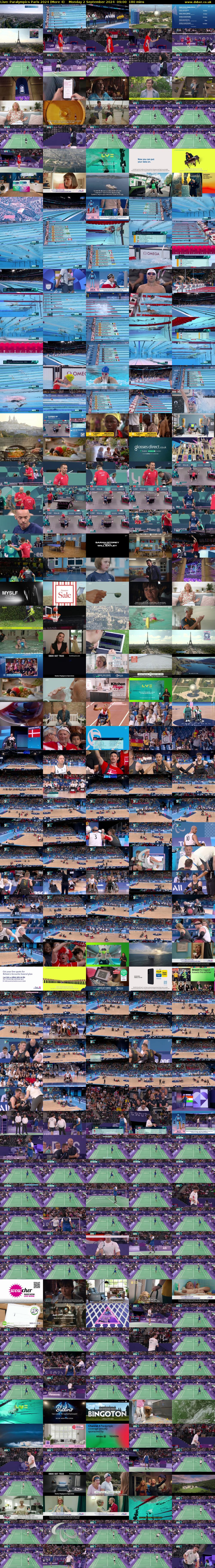 Live: Paralympics Paris 2024 (More 4) Monday 2 September 2024 09:00 - 12:00