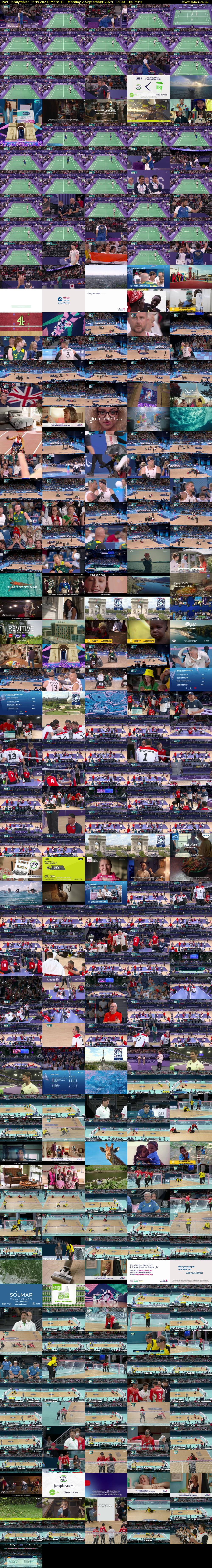 Live: Paralympics Paris 2024 (More 4) Monday 2 September 2024 12:00 - 15:00