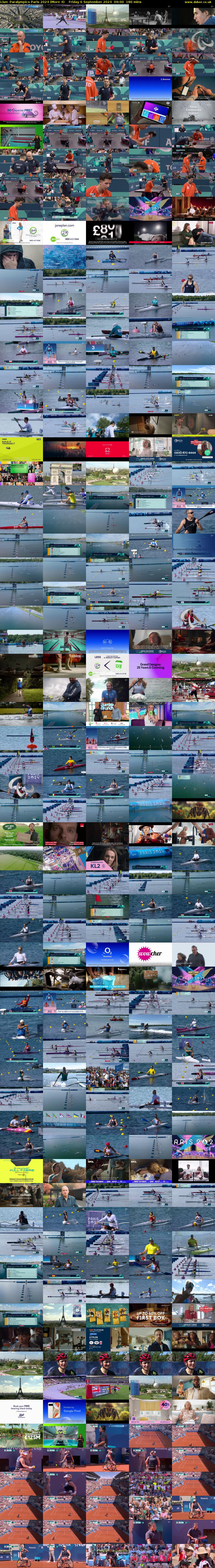 Live: Paralympics Paris 2024 (More 4) Friday 6 September 2024 09:00 - 12:00