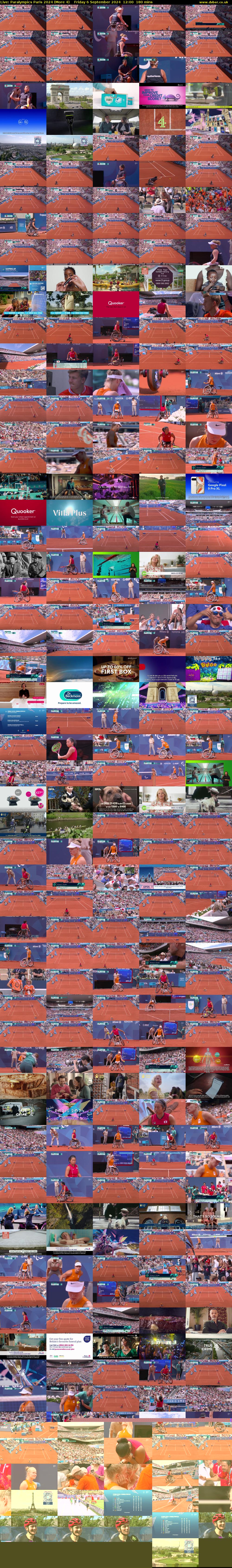 Live: Paralympics Paris 2024 (More 4) Friday 6 September 2024 12:00 - 15:00