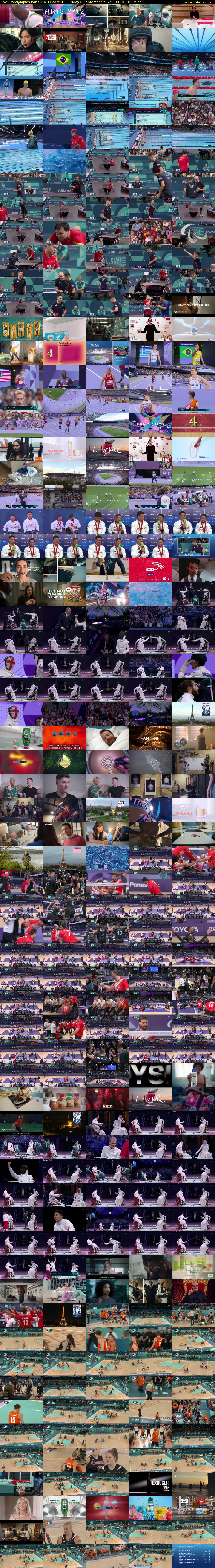 Live: Paralympics Paris 2024 (More 4) Friday 6 September 2024 18:00 - 21:00