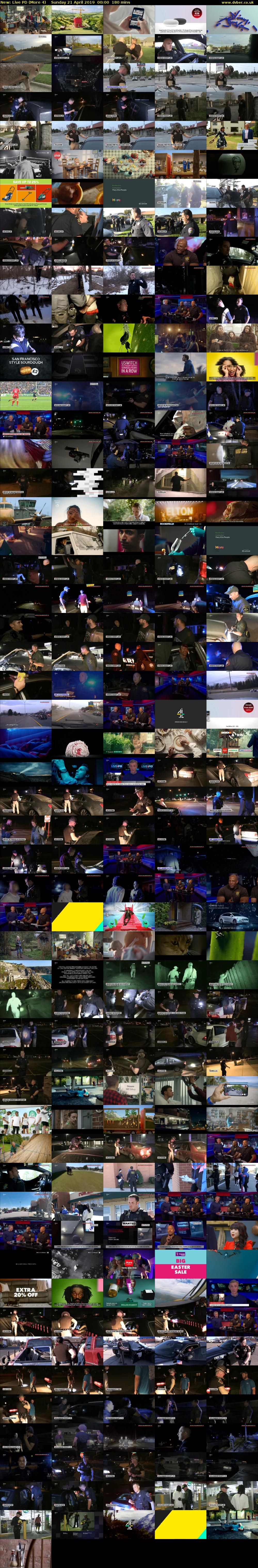 Live PD (More 4) Sunday 21 April 2019 00:00 - 03:00