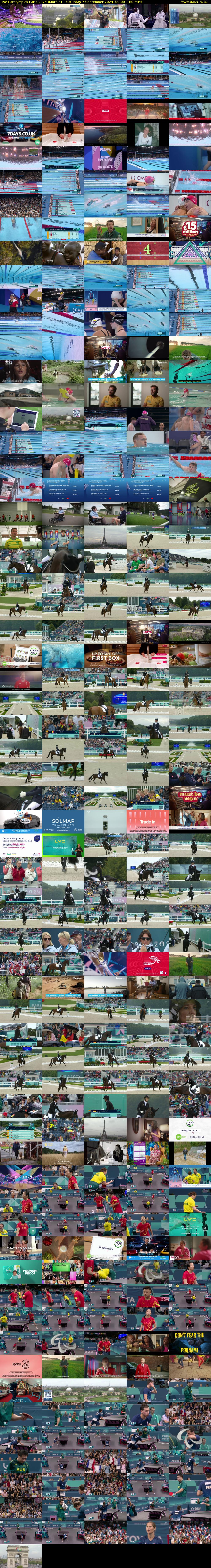 Live Paralympics Paris 2024 (More 4) Saturday 7 September 2024 09:00 - 12:00