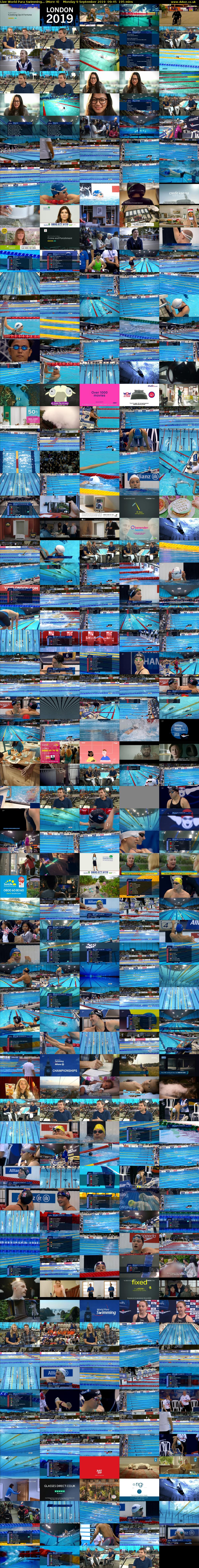 Live World Para Swimming... (More 4) Monday 9 September 2019 09:45 - 13:00