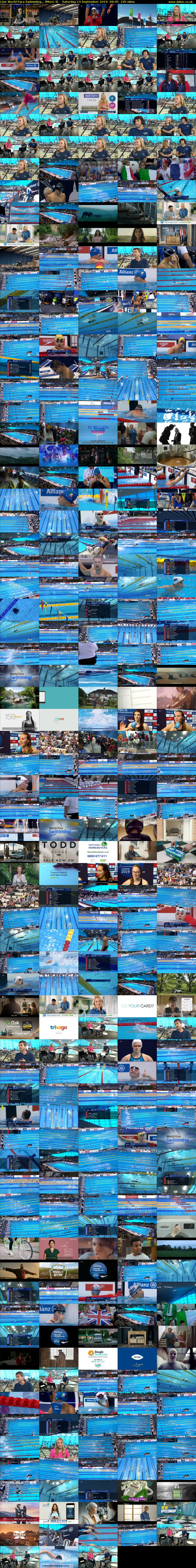 Live World Para Swimming... (More 4) Saturday 14 September 2019 09:45 - 13:00