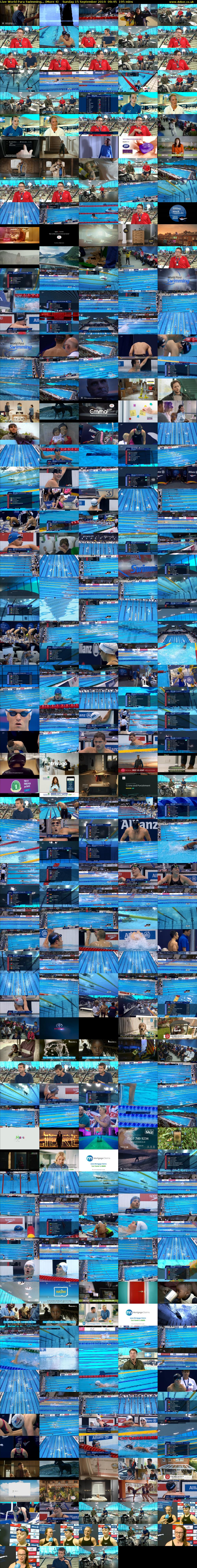 Live World Para Swimming... (More 4) Sunday 15 September 2019 09:45 - 13:00
