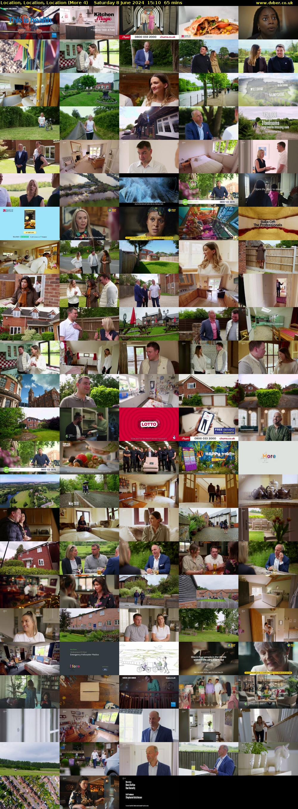 Location, Location, Location (More 4) Saturday 8 June 2024 15:10 - 16:15