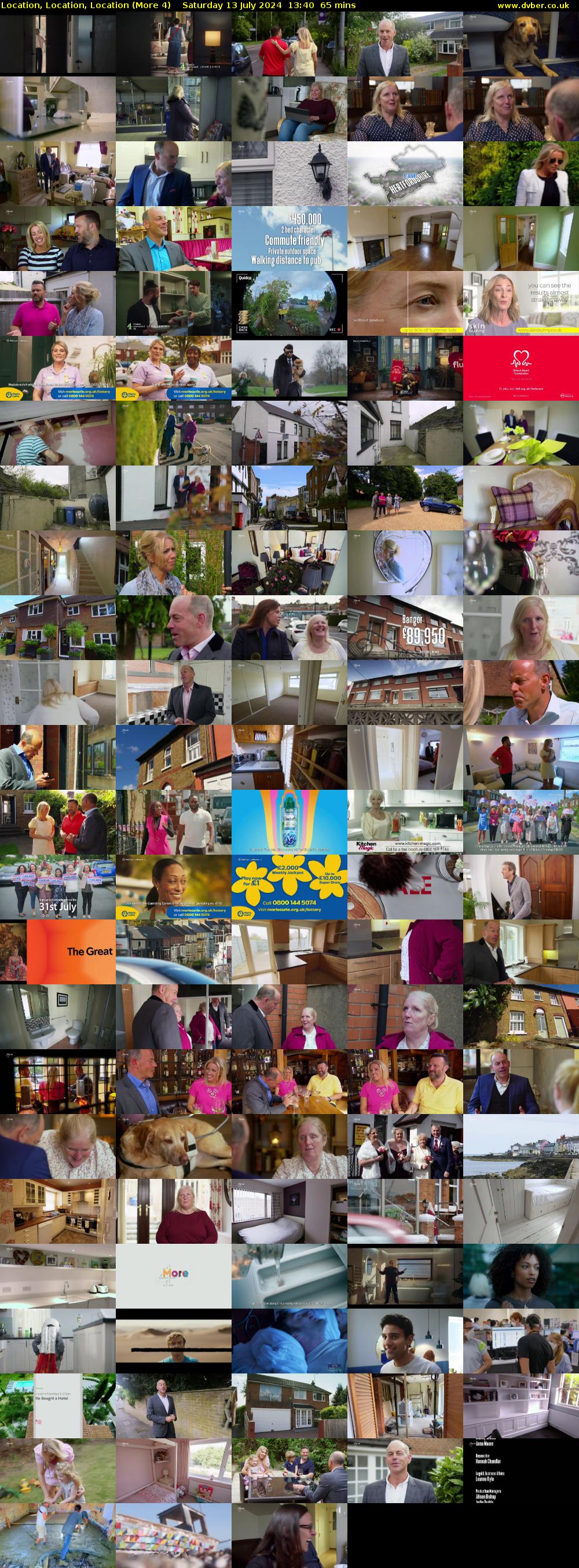 Location, Location, Location (More 4) Saturday 13 July 2024 13:40 - 14:45