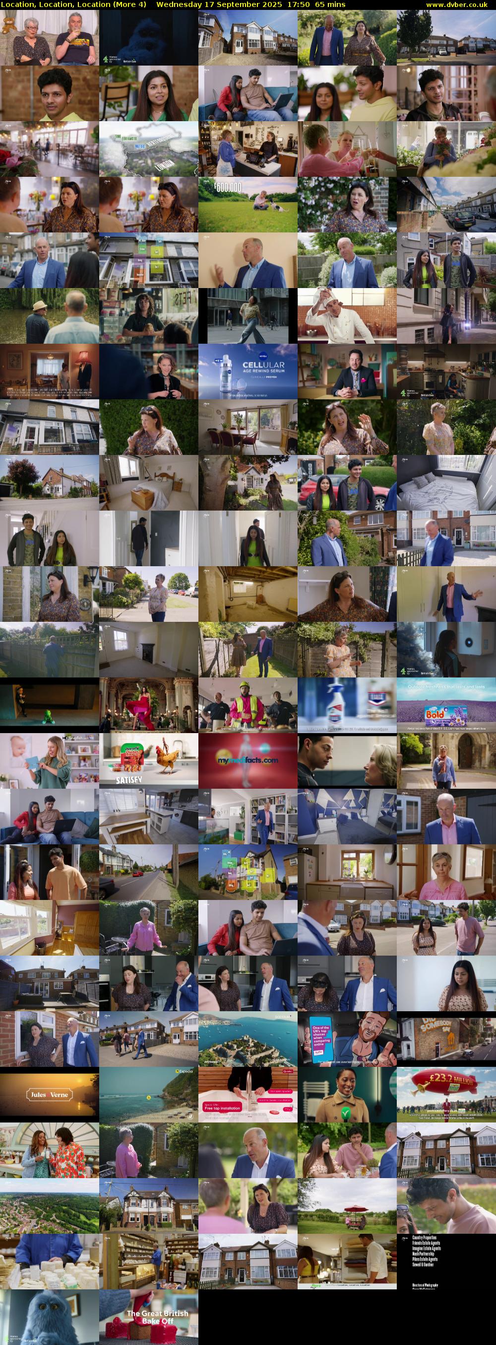 Location, Location, Location (More 4) Wednesday 17 September 2025 17:50 - 18:55