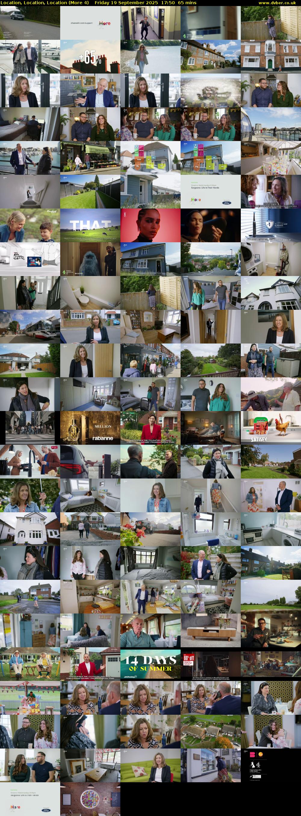 Location, Location, Location (More 4) Friday 19 September 2025 17:50 - 18:55