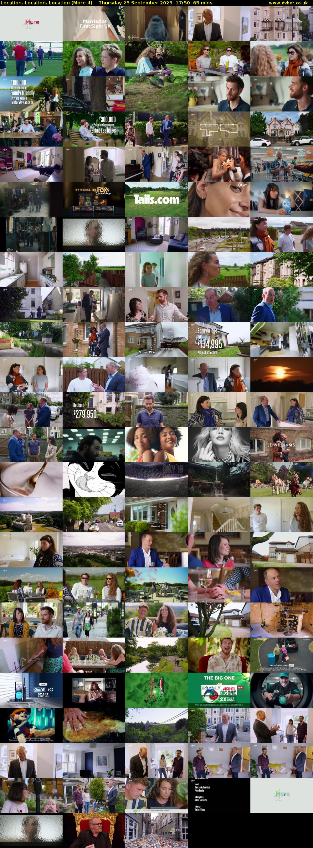 Location, Location, Location (More 4) Thursday 25 September 2025 17:50 - 18:55