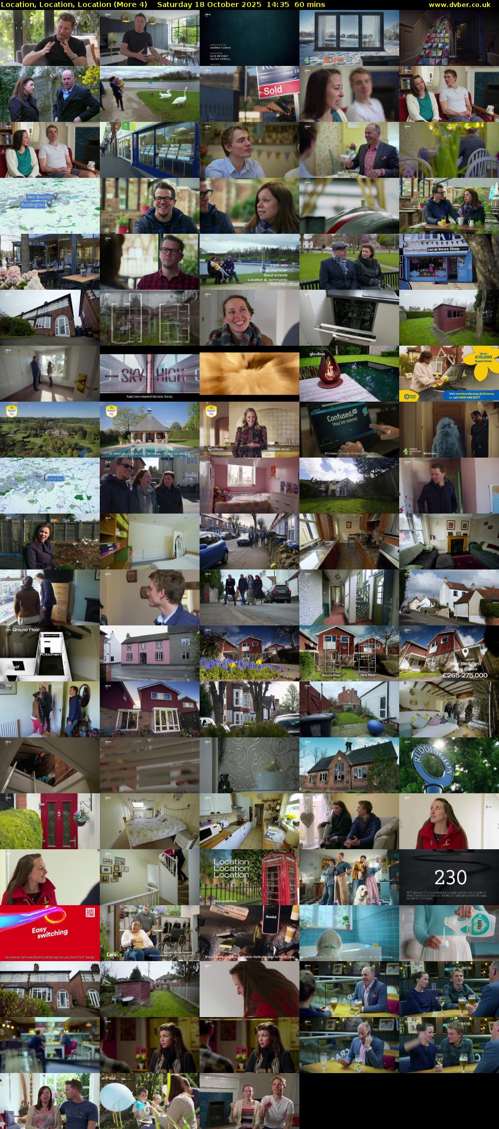 Location, Location, Location (More 4) Saturday 18 October 2025 14:35 - 15:35