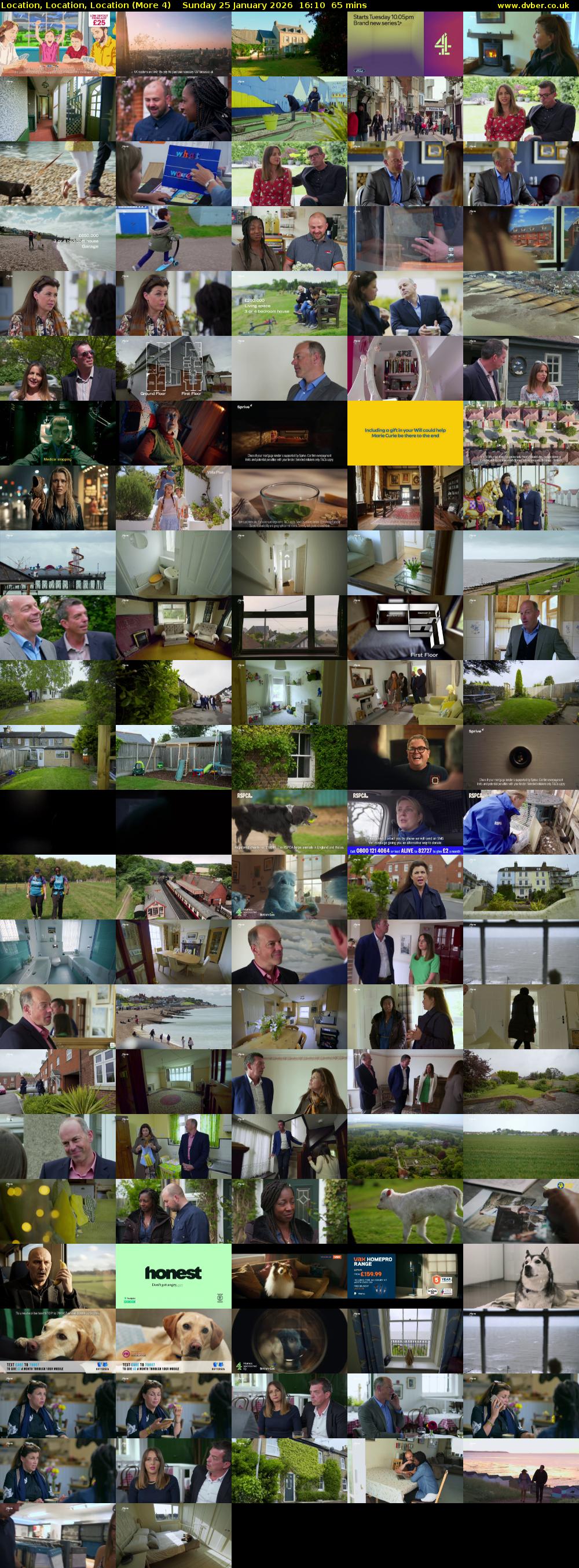 Location, Location, Location (More 4) Sunday 25 January 2026 16:10 - 17:15