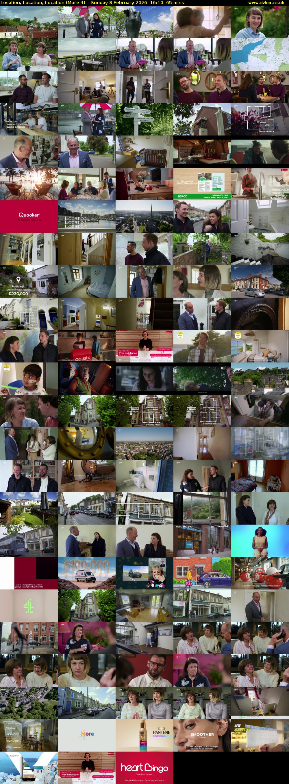 Location, Location, Location (More 4) Sunday 8 February 2026 16:10 - 17:15