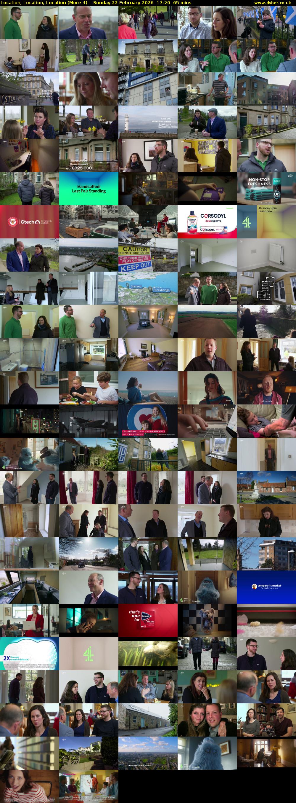 Location, Location, Location (More 4) Sunday 22 February 2026 17:20 - 18:25