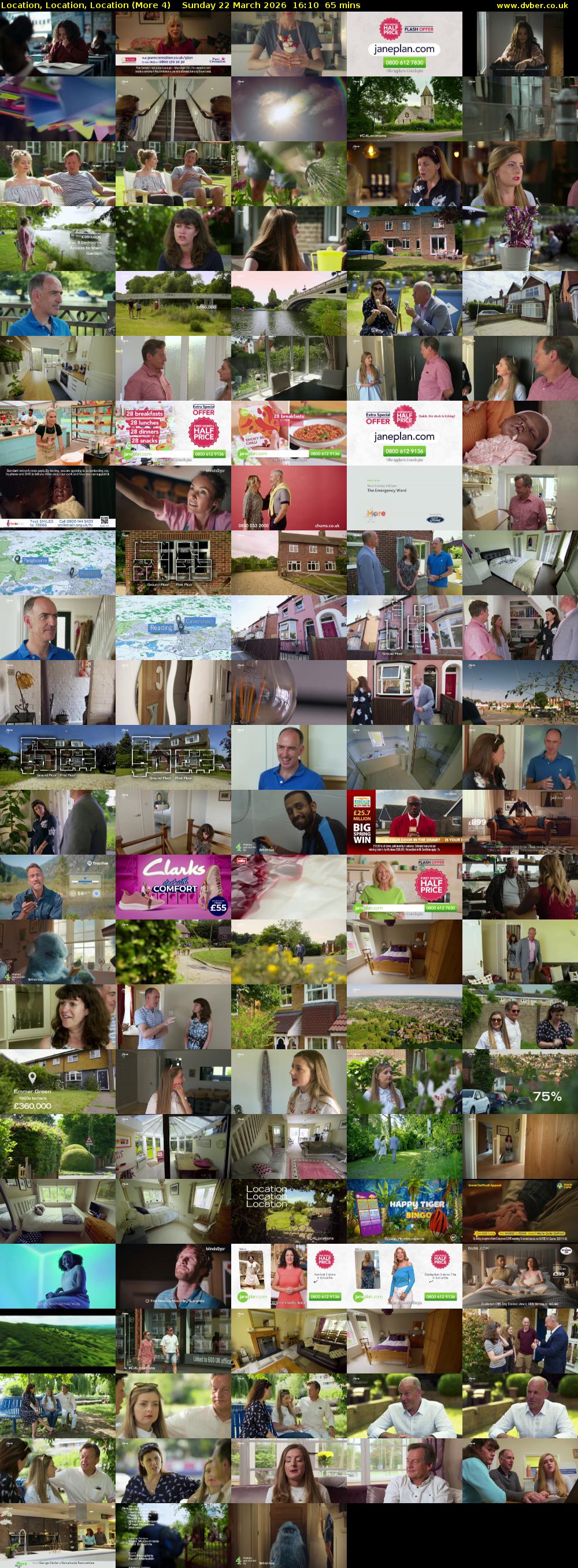 Location, Location, Location (More 4) Sunday 22 March 2026 16:10 - 17:15