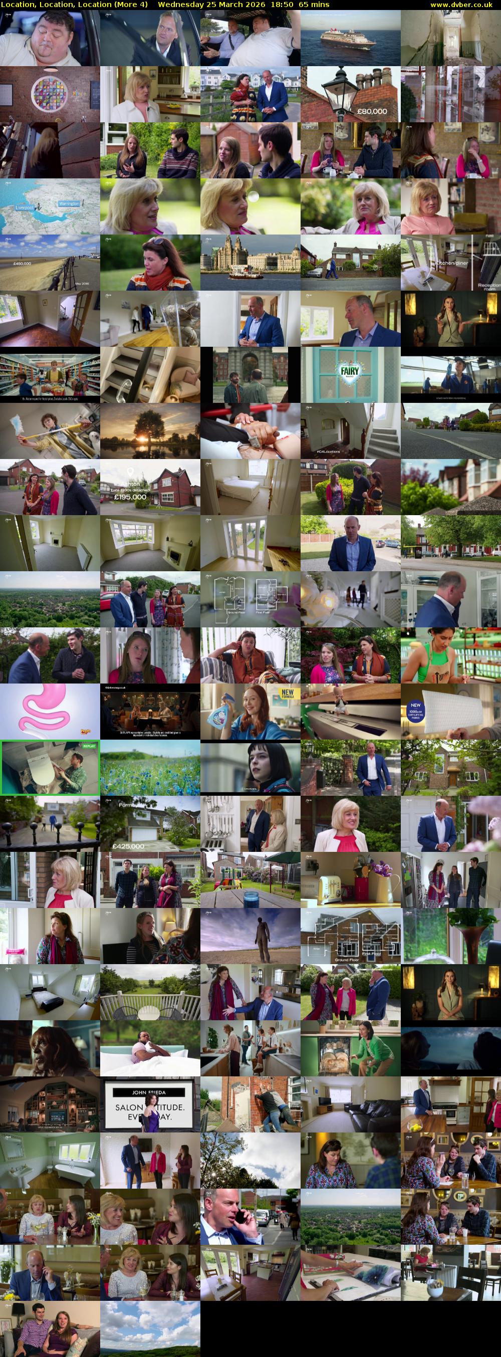 Location, Location, Location (More 4) Wednesday 25 March 2026 18:50 - 19:55