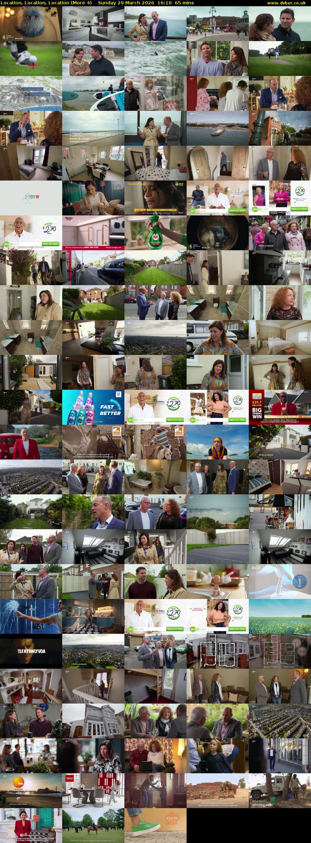 Location, Location, Location (More 4) Sunday 29 March 2026 16:10 - 17:15