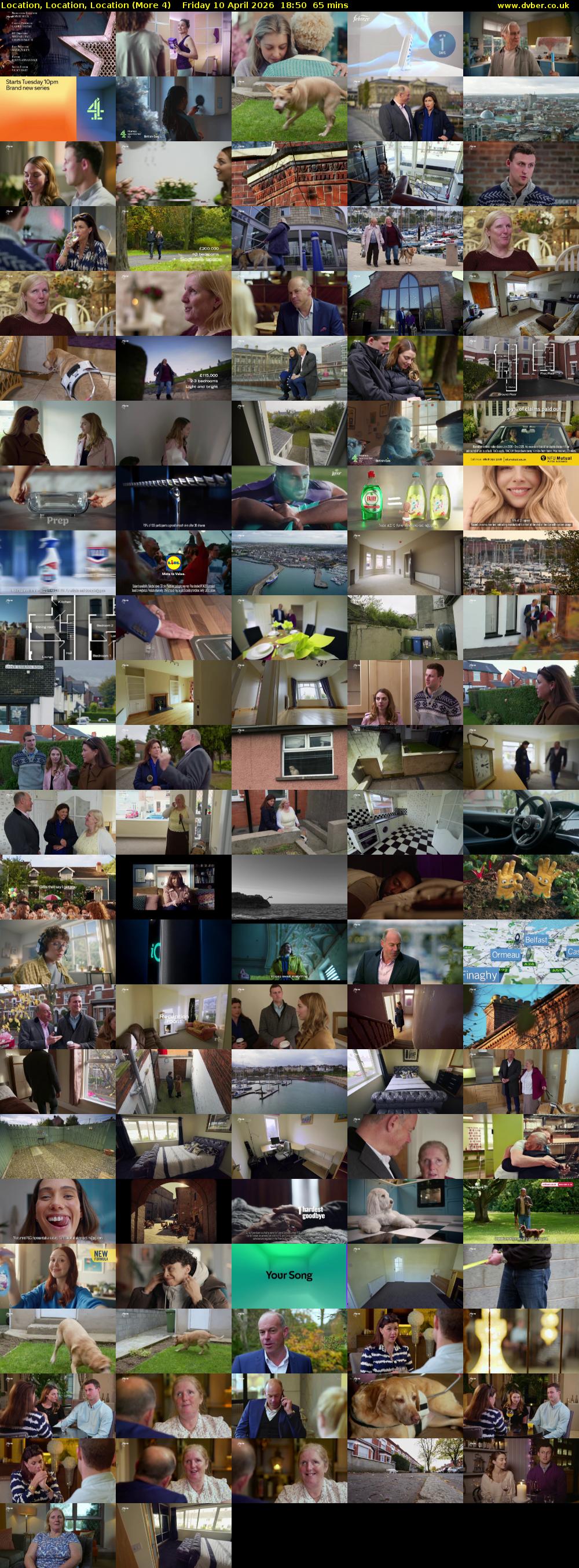 Location, Location, Location (More 4) Friday 10 April 2026 18:50 - 19:55