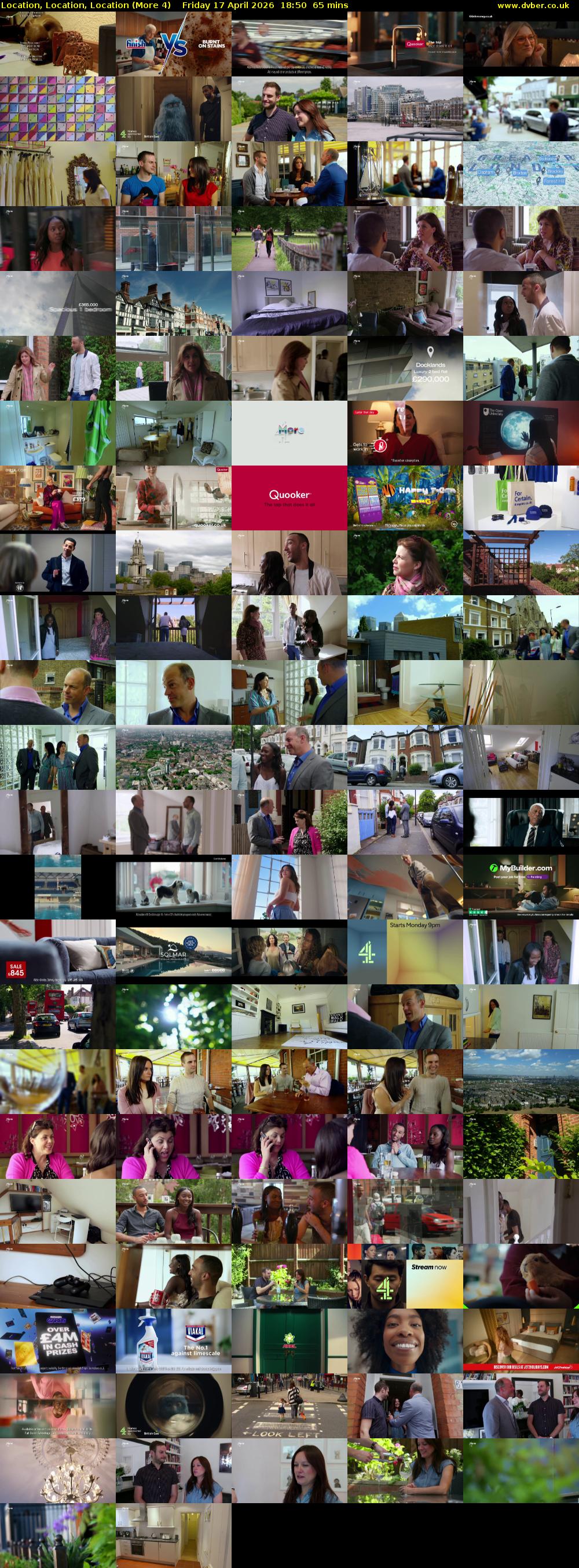 Location, Location, Location (More 4) Friday 17 April 2026 18:50 - 19:55