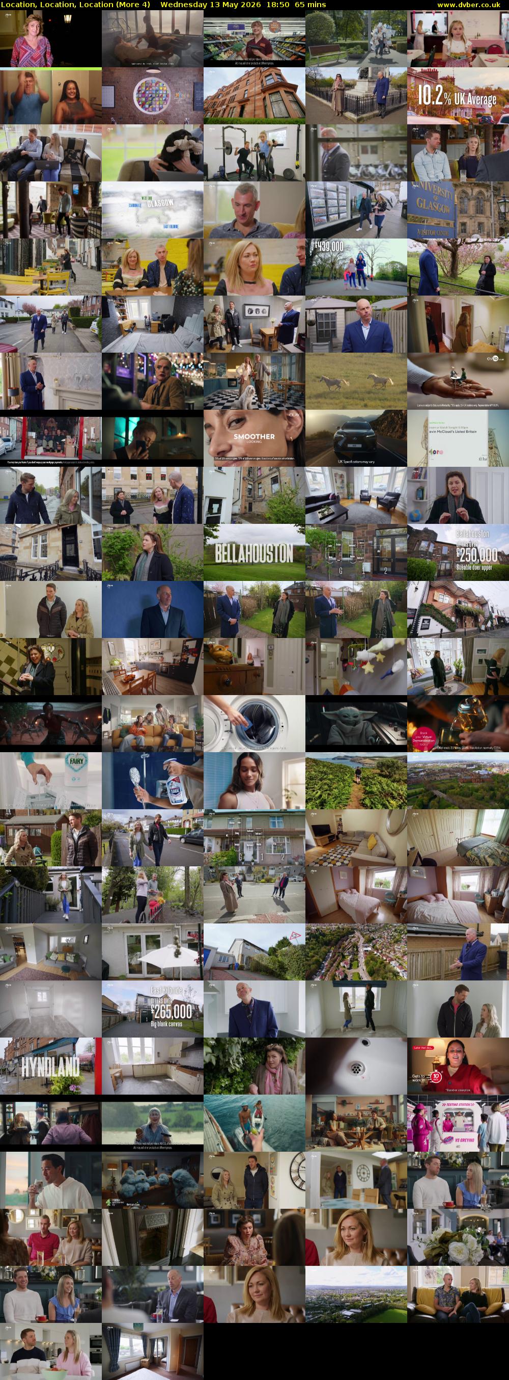 Location, Location, Location (More 4) Wednesday 13 May 2026 18:50 - 19:55