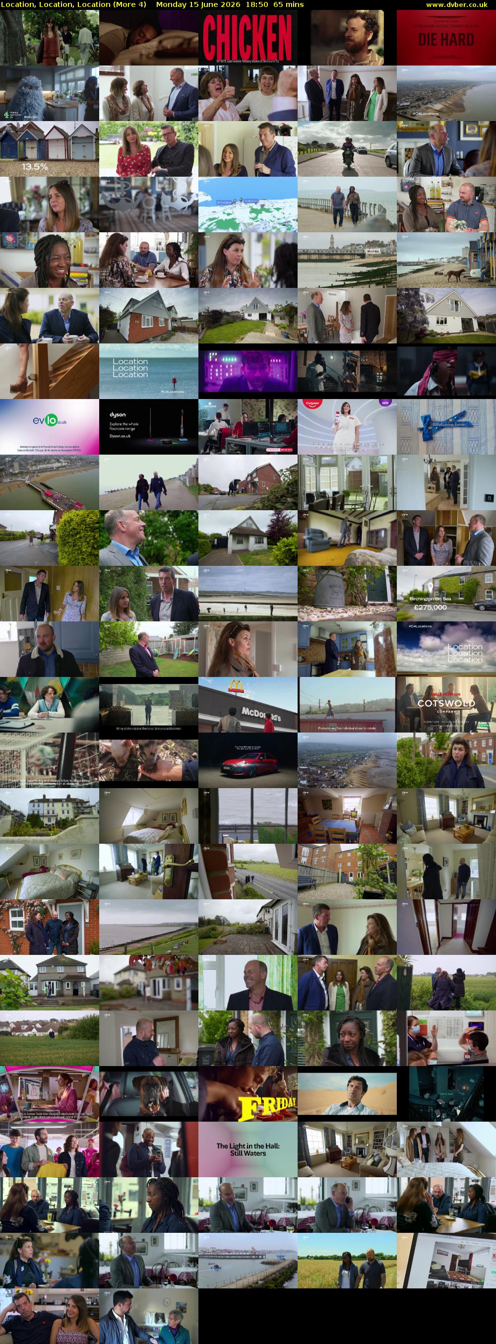 Location, Location, Location (More 4) Monday 15 June 2026 18:50 - 19:55