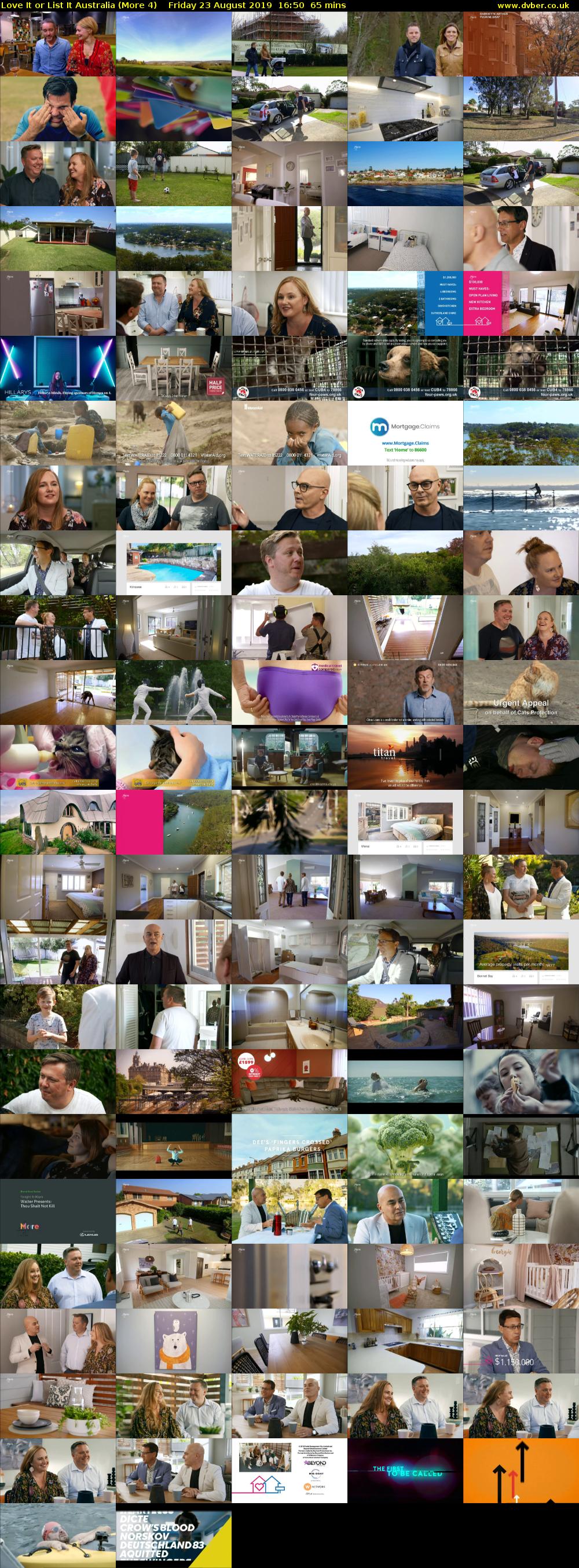 Love It or List It Australia (More 4) Friday 23 August 2019 16:50 - 17:55