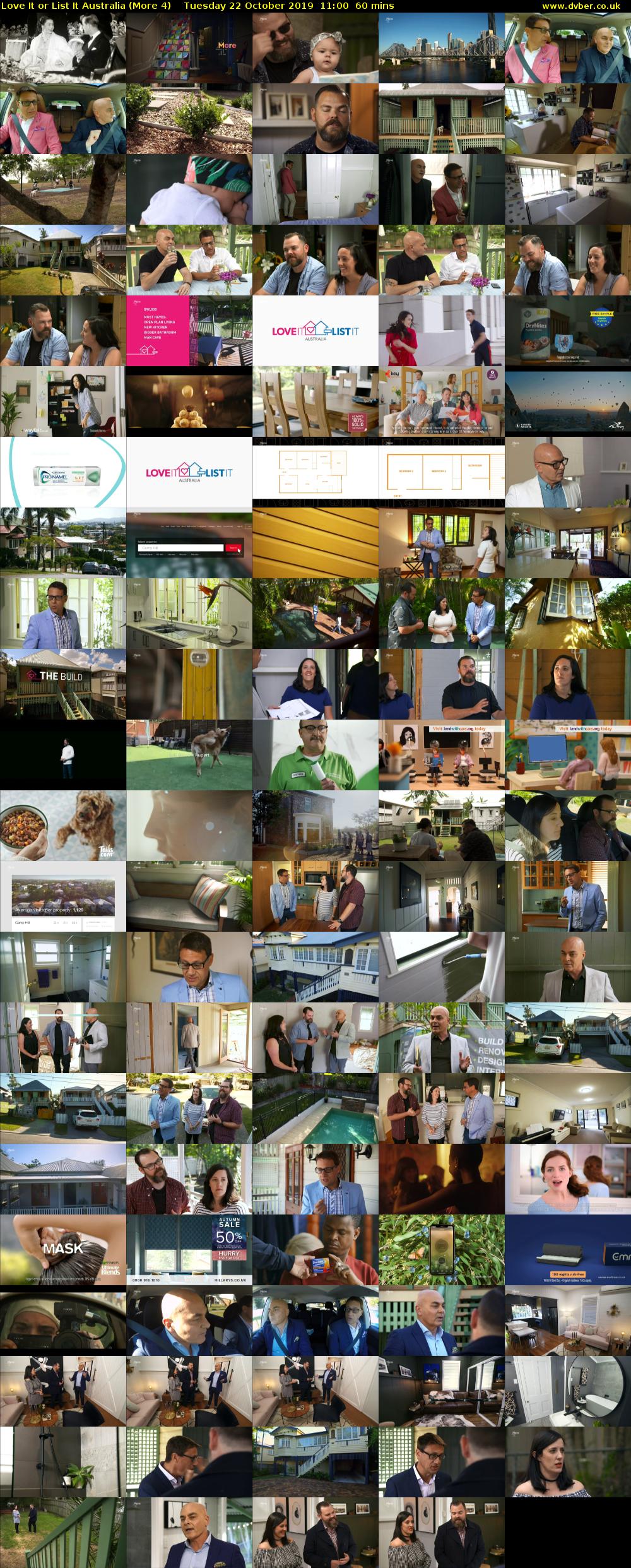 Love It or List It Australia (More 4) Tuesday 22 October 2019 11:00 - 12:00