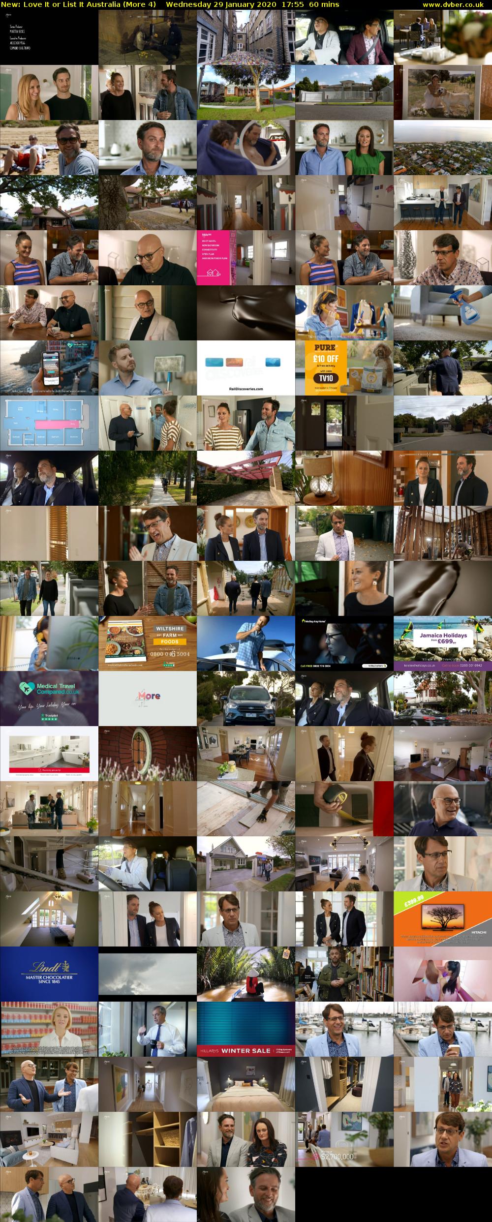 Love It or List It Australia (More 4) Wednesday 29 January 2020 17:55 - 18:55