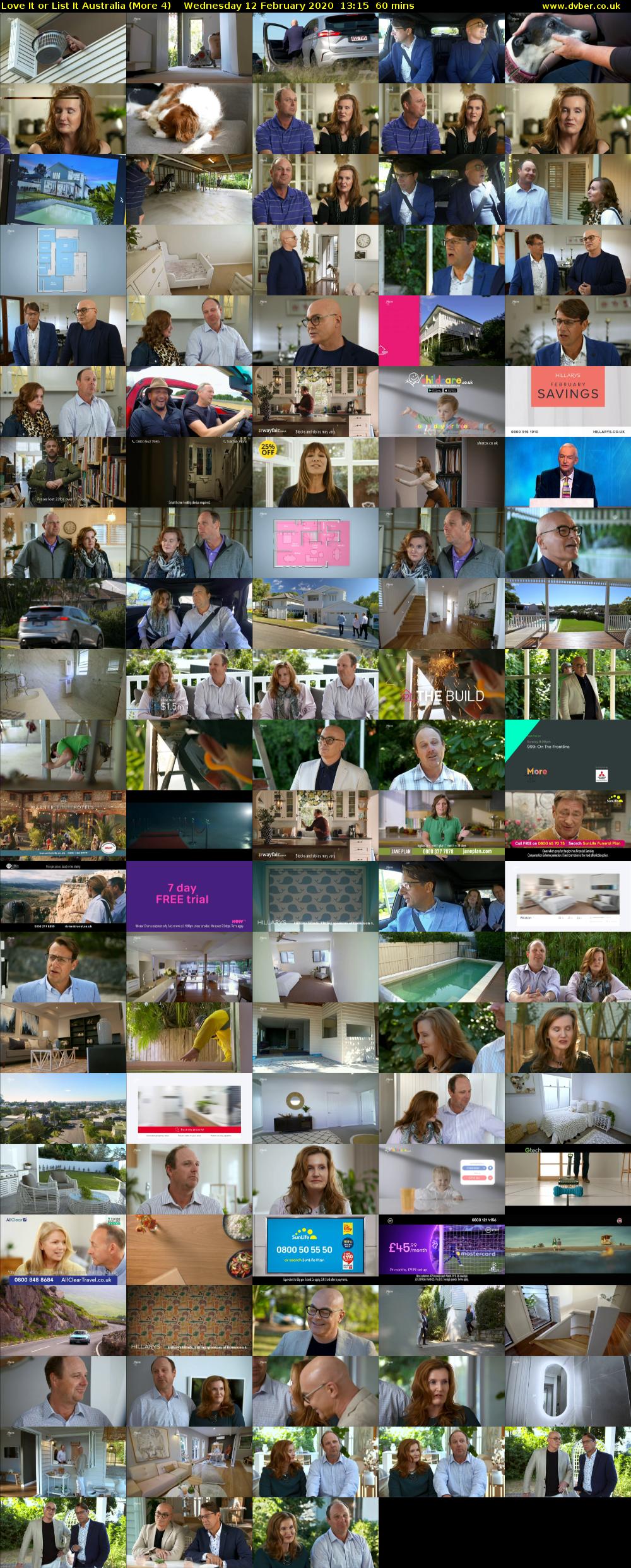 Love It or List It Australia (More 4) Wednesday 12 February 2020 13:15 - 14:15