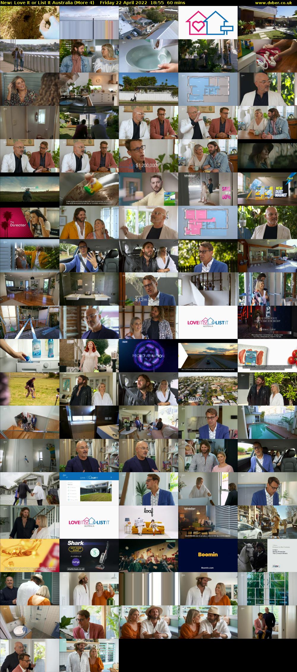 Love It or List It Australia (More 4) Friday 22 April 2022 18:55 - 19:55