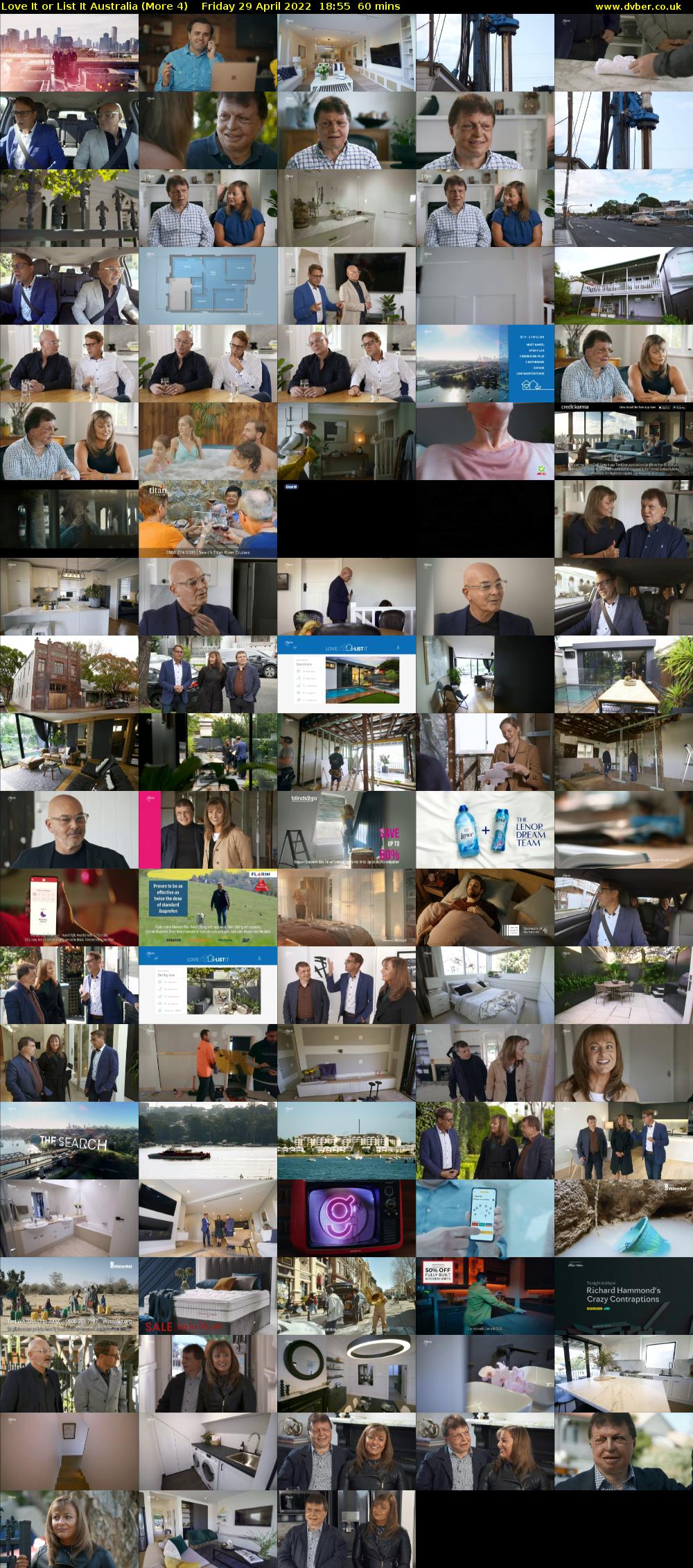 Love It or List It Australia (More 4) Friday 29 April 2022 18:55 - 19:55
