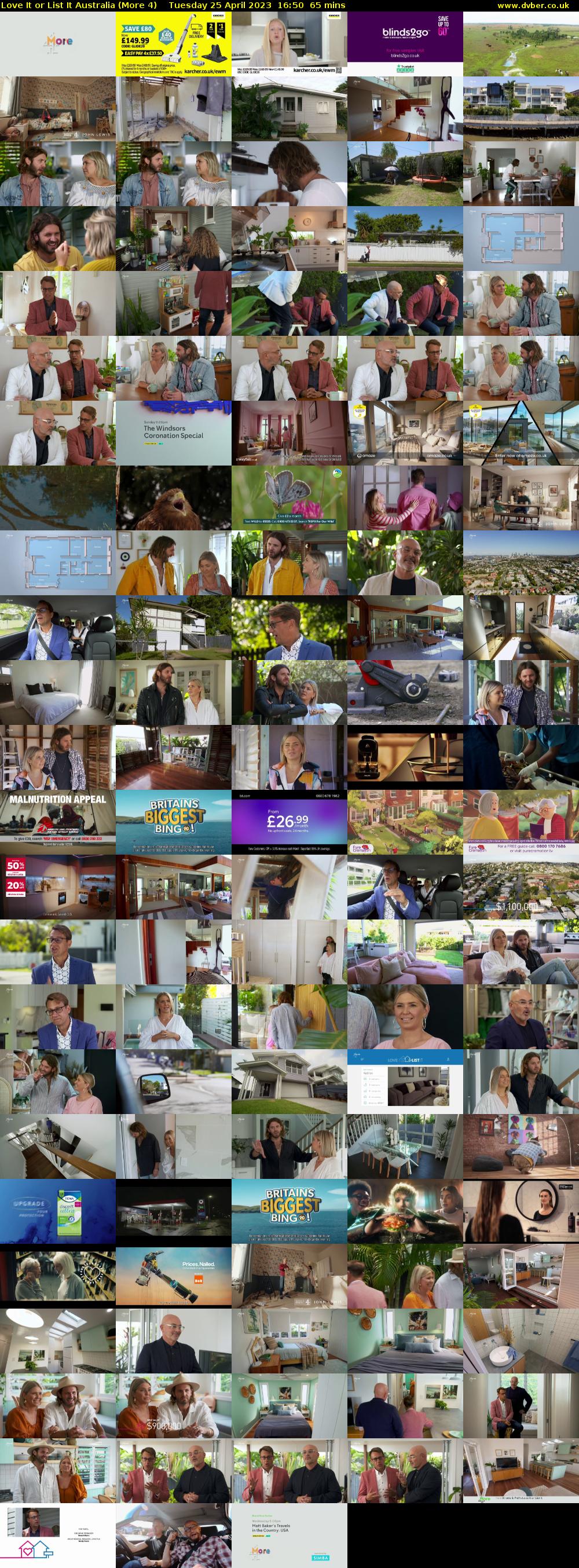 Love It or List It Australia (More 4) Tuesday 25 April 2023 16:50 - 17:55