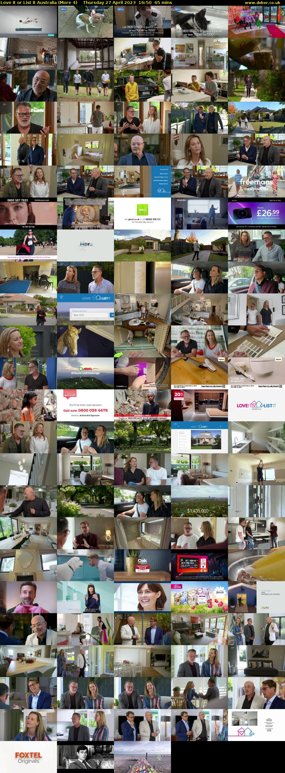 Love It or List It Australia (More 4) Thursday 27 April 2023 16:50 - 17:55