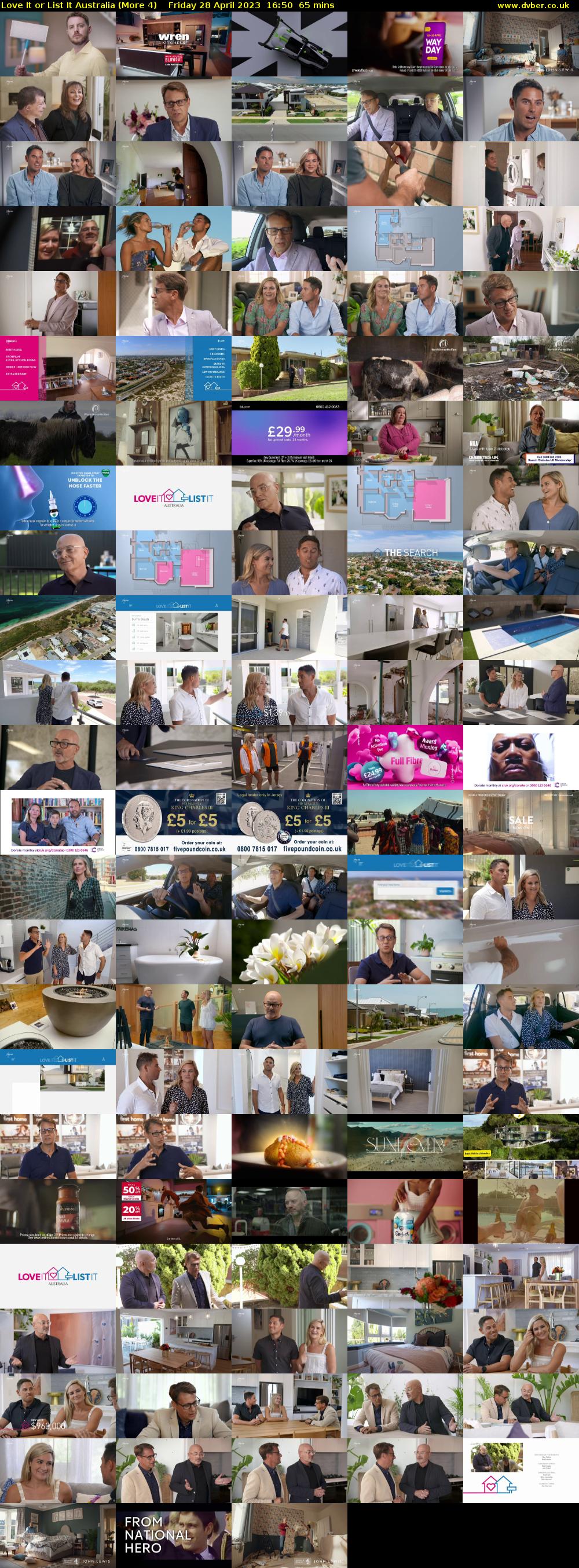 Love It or List It Australia (More 4) Friday 28 April 2023 16:50 - 17:55