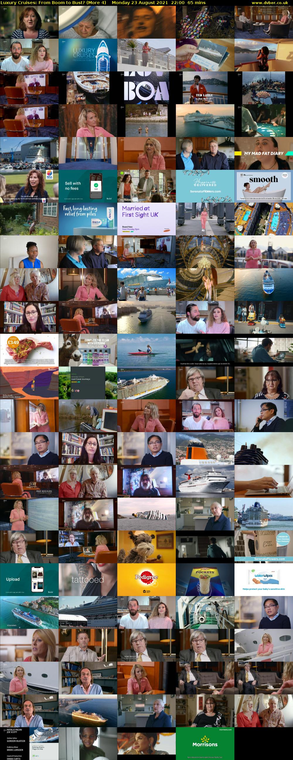 Luxury Cruises: From Boom to Bust? (More 4) Monday 23 August 2021 22:00 - 23:05
