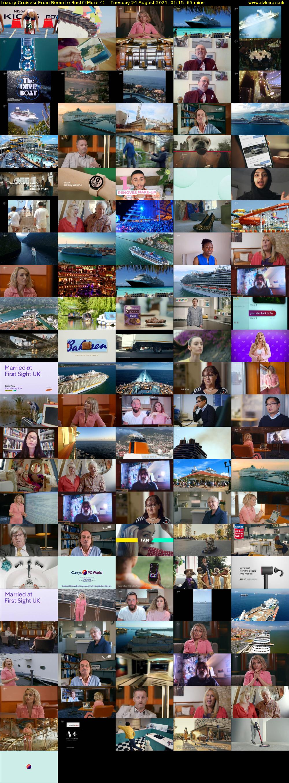 Luxury Cruises: From Boom to Bust? (More 4) Tuesday 24 August 2021 01:15 - 02:20