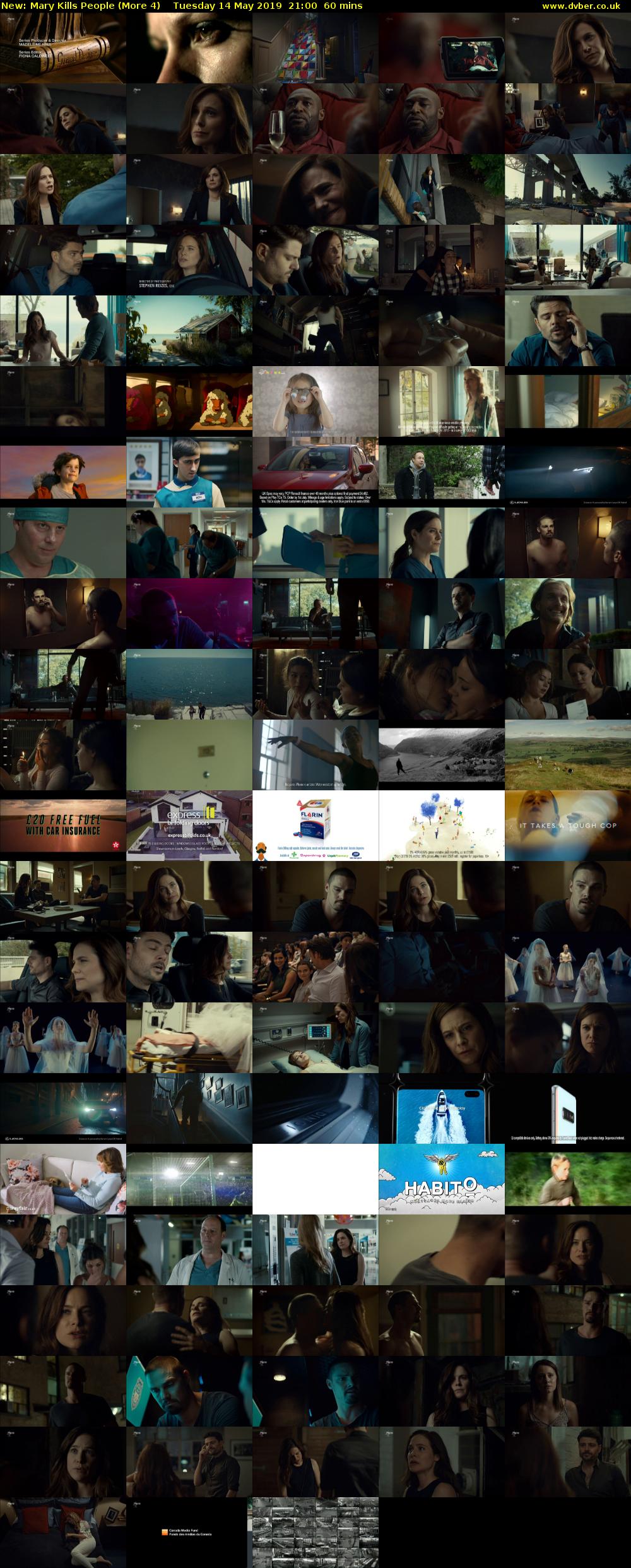 Mary Kills People (More 4) Tuesday 14 May 2019 21:00 - 22:00