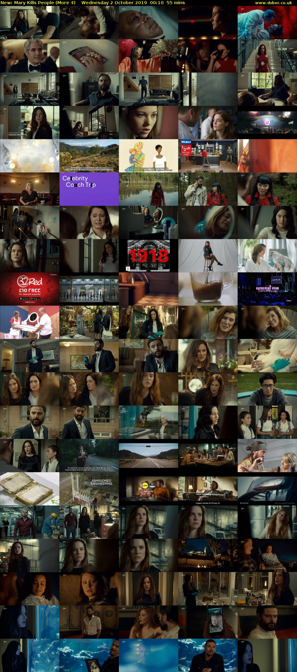Mary Kills People (More 4) Wednesday 2 October 2019 00:10 - 01:05