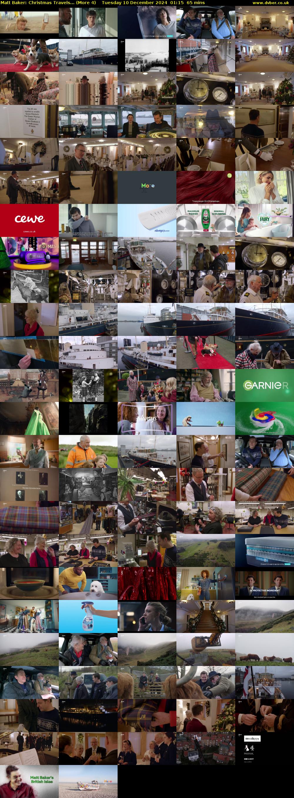 Matt Baker: Christmas Travels... (More 4) Tuesday 10 December 2024 01:15 - 02:20