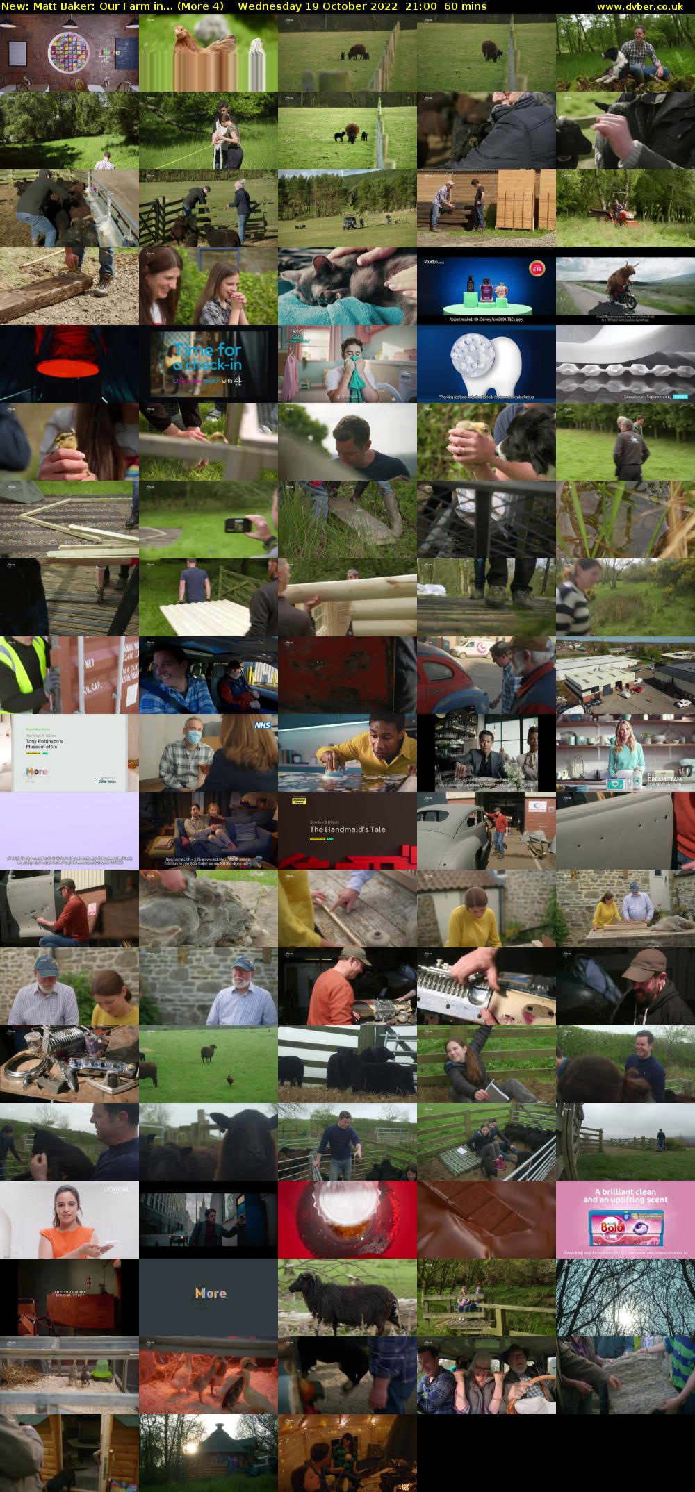 Matt Baker: Our Farm in... (More 4) Wednesday 19 October 2022 21:00 - 22:00