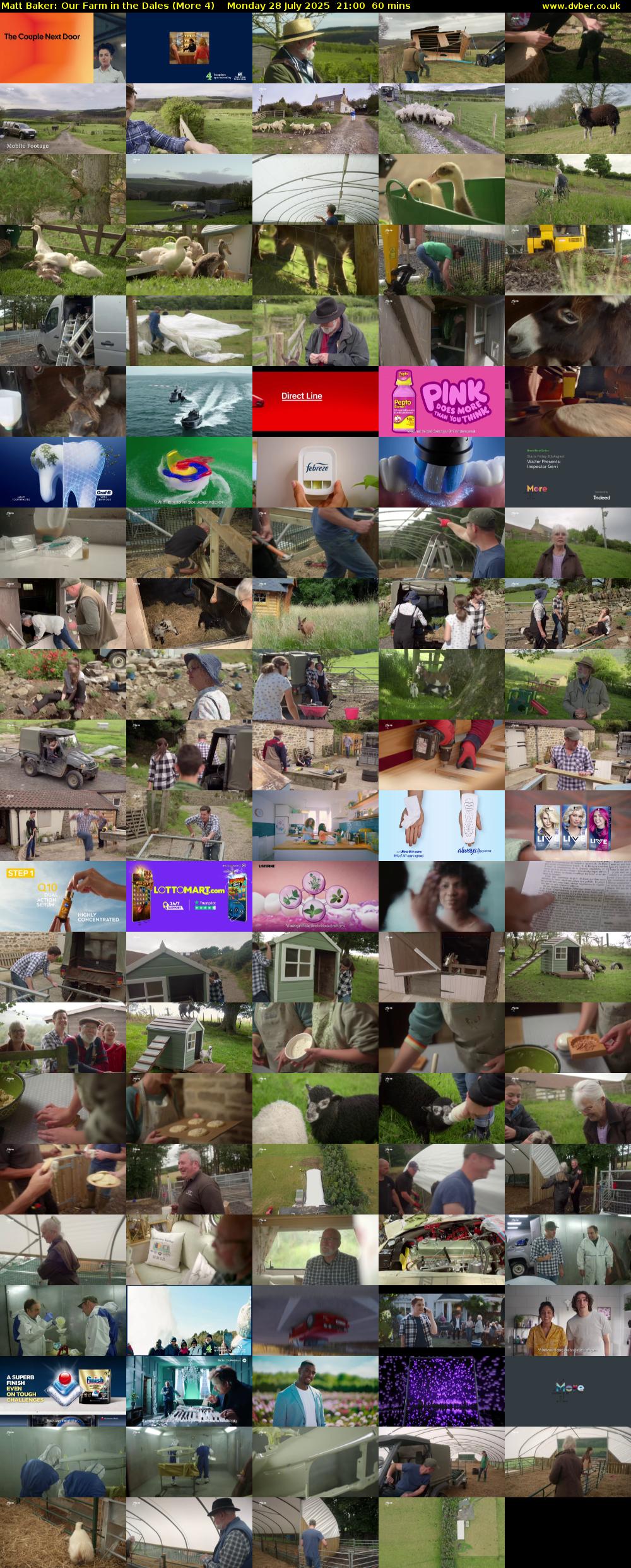 Matt Baker: Our Farm in the Dales (More 4) Monday 28 July 2025 21:00 - 22:00