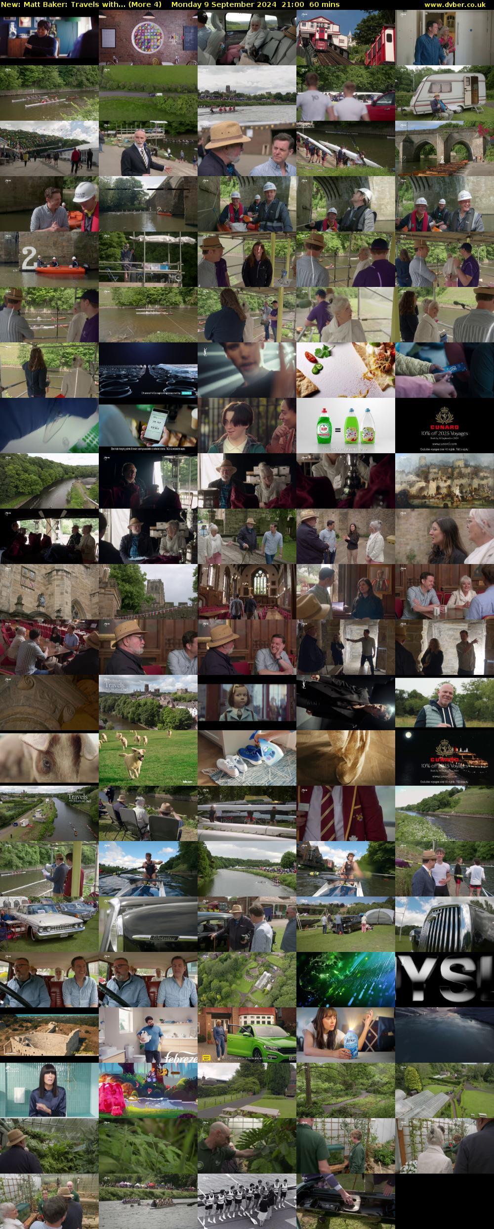 Matt Baker: Travels with... (More 4) Monday 9 September 2024 21:00 - 22:00