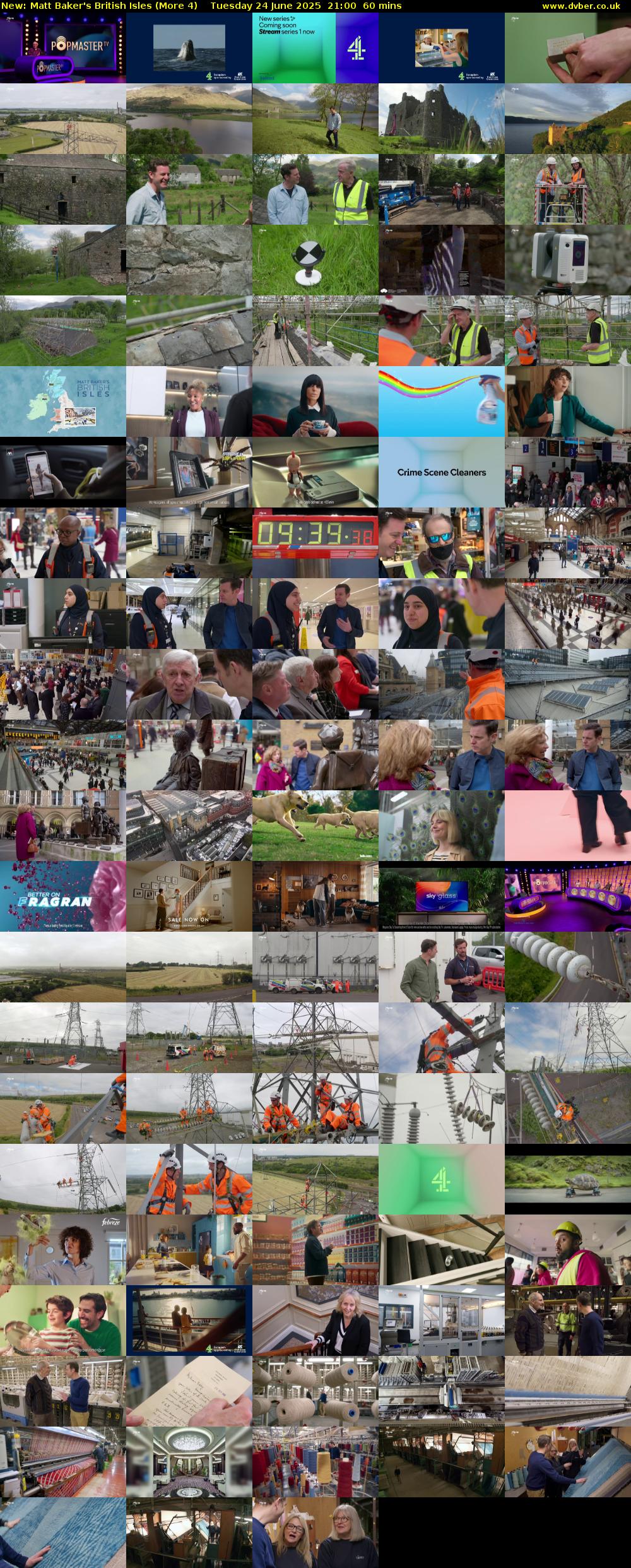 Matt Baker's British Isles (More 4) Tuesday 24 June 2025 21:00 - 22:00