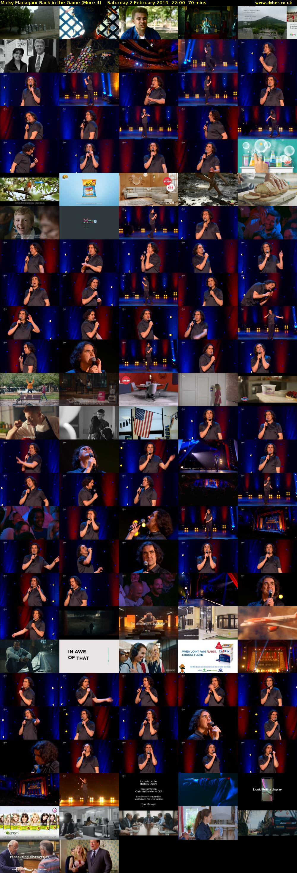Micky Flanagan: Back in the Game (More 4) Saturday 2 February 2019 22:00 - 23:10
