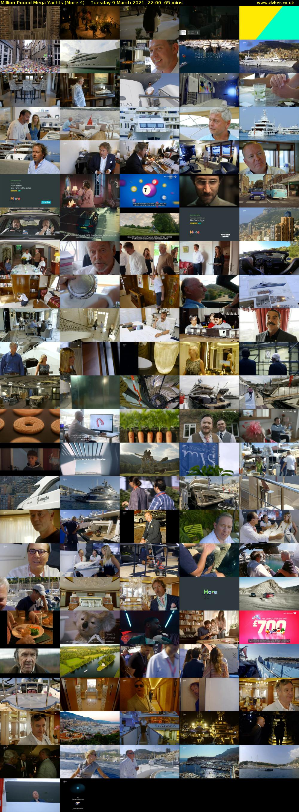 Million Pound Mega Yachts (More 4) Tuesday 9 March 2021 22:00 - 23:05